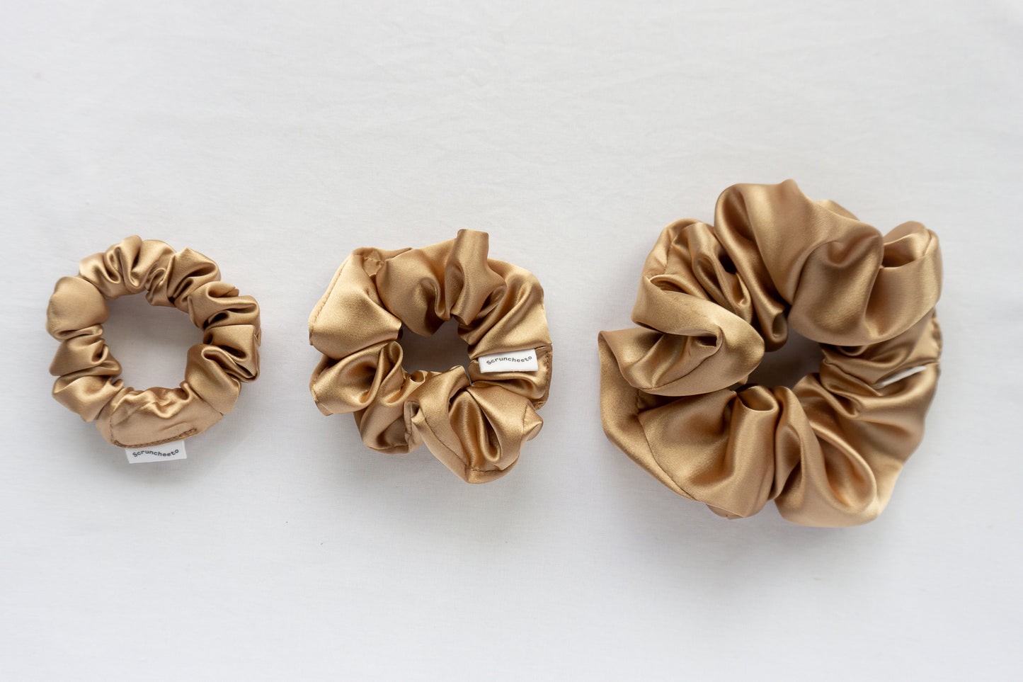 Gold Satin Scrunchie