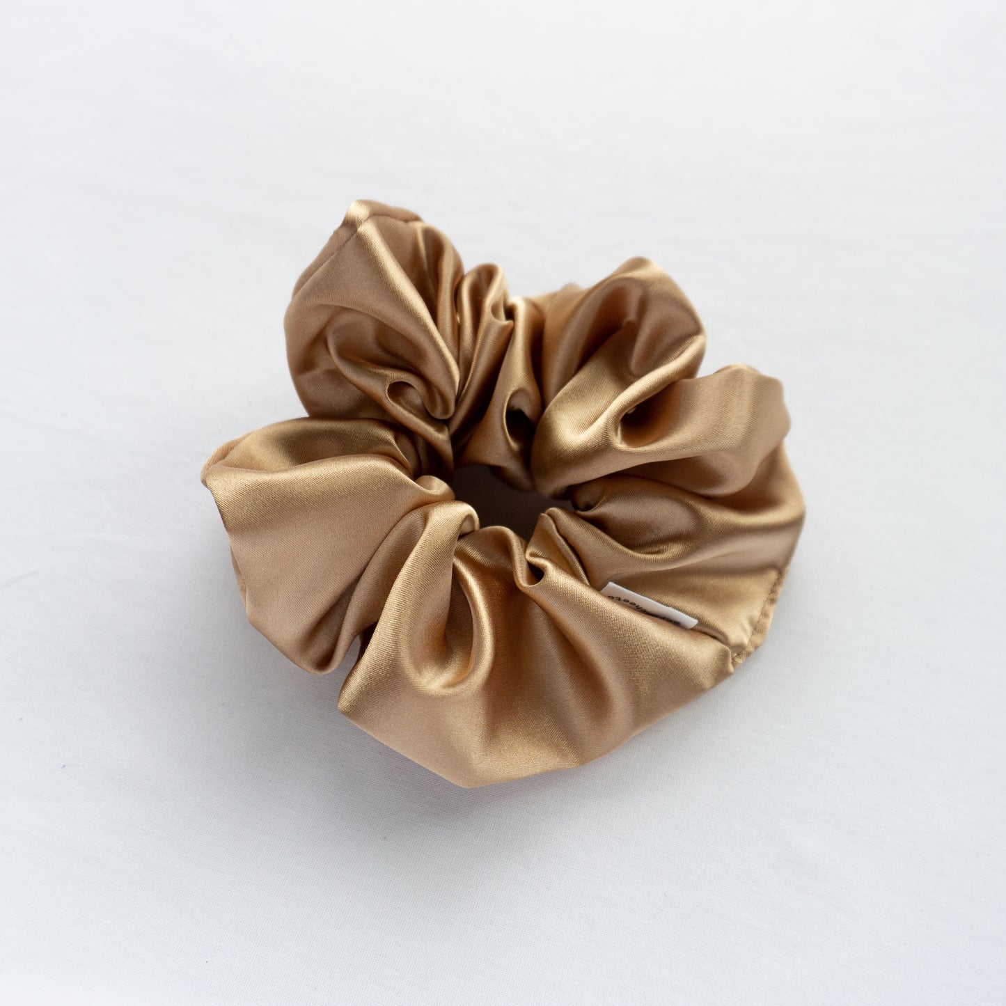 Gold Satin Scrunchie