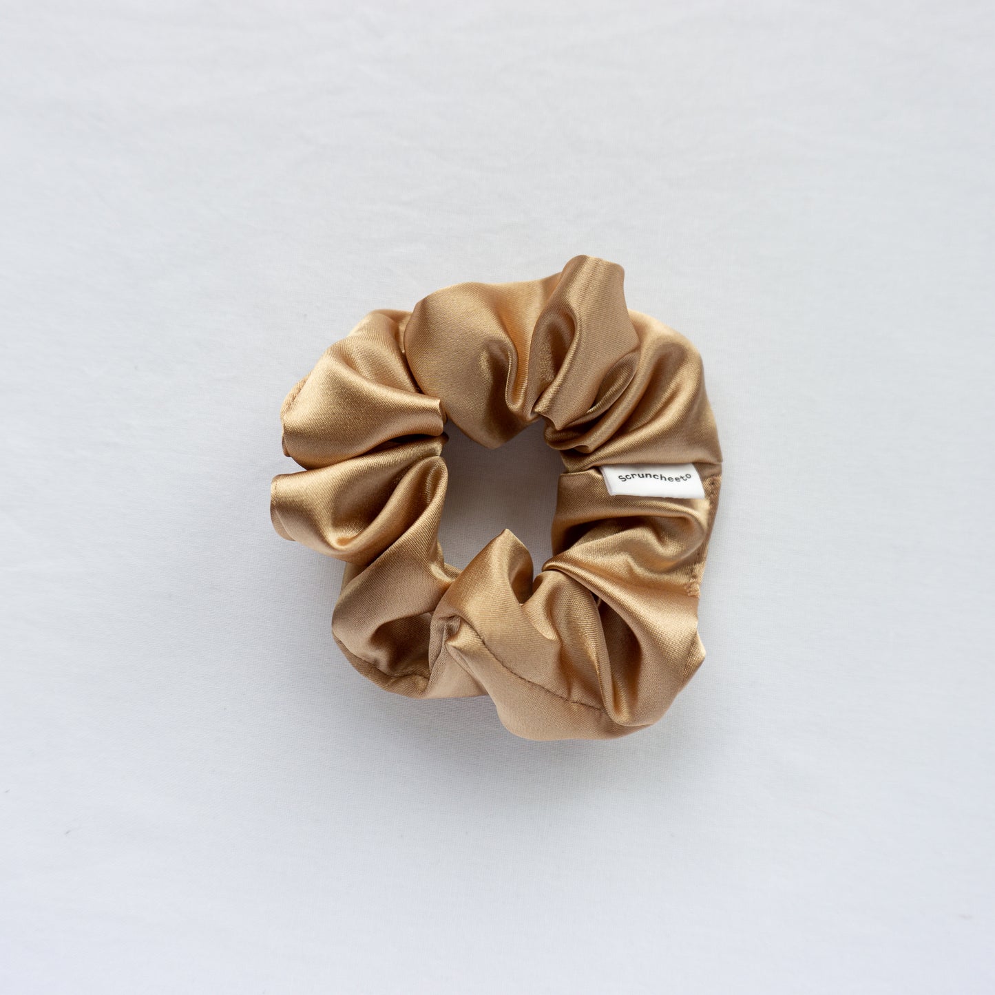 Gold Satin Scrunchie