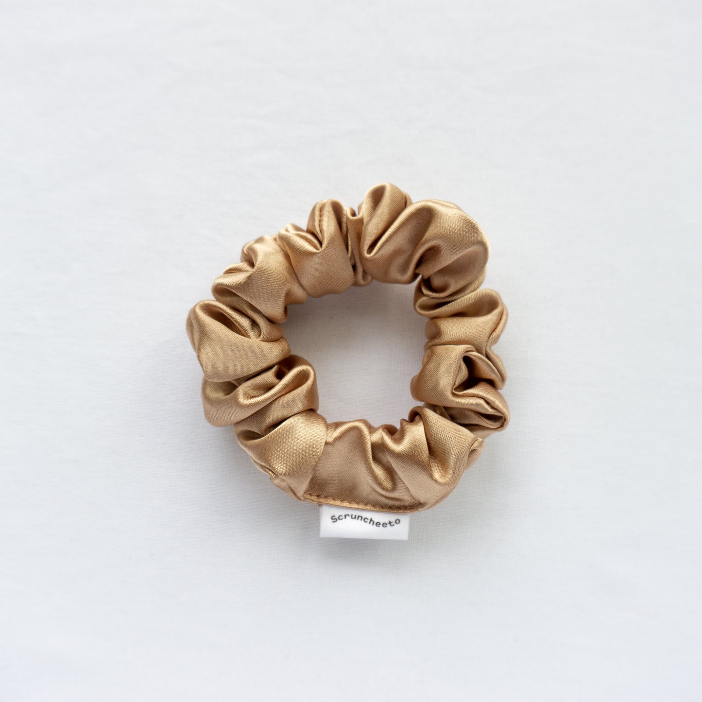 Gold Satin Scrunchie