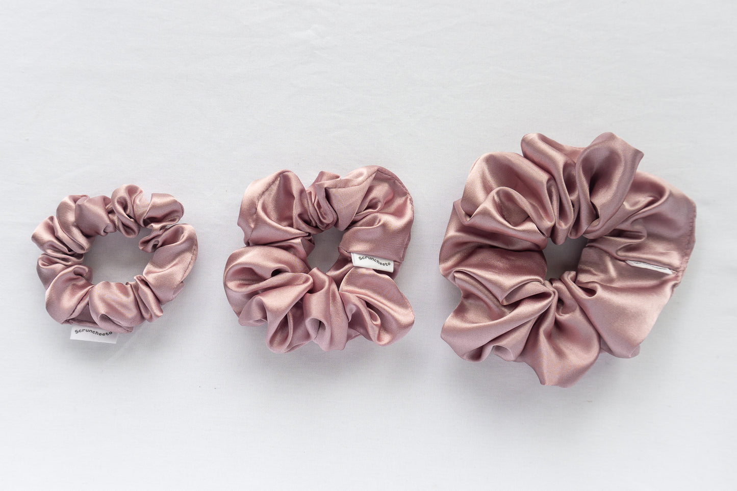 Blush Satin Scrunchie