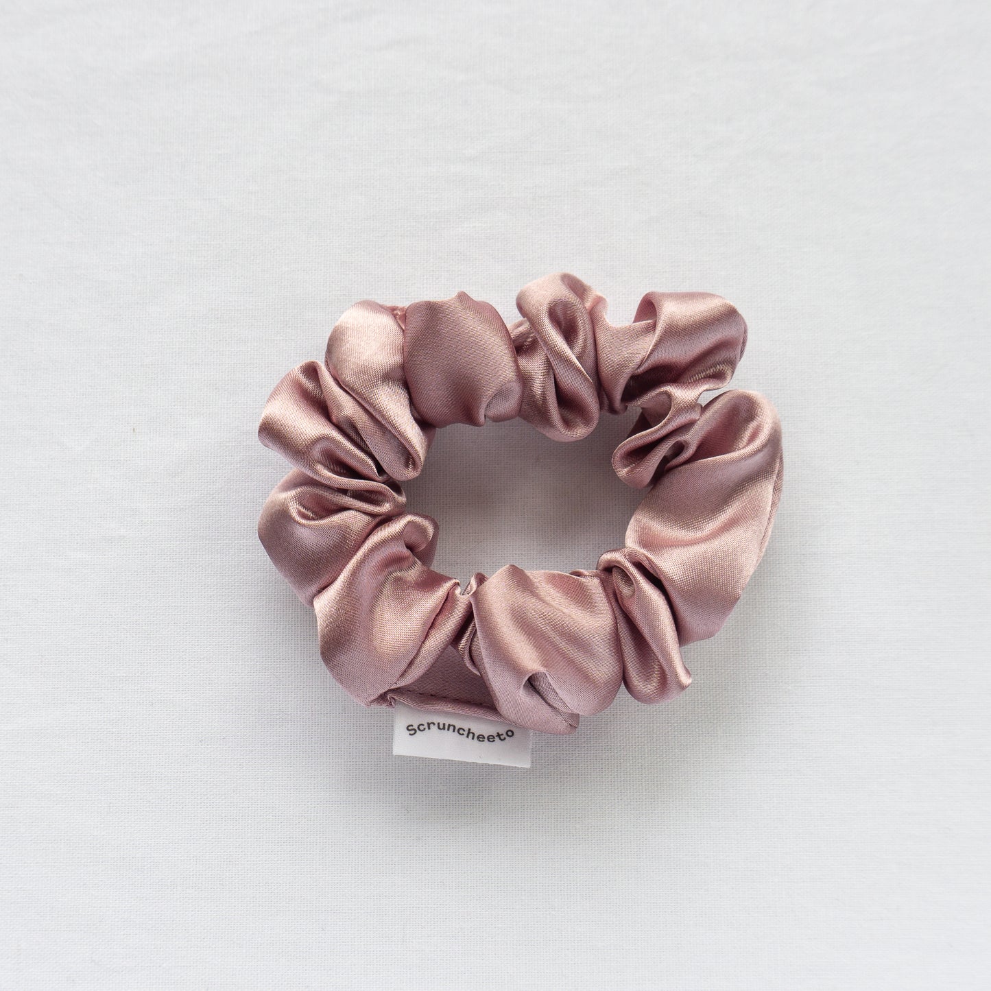 Blush Satin Scrunchie