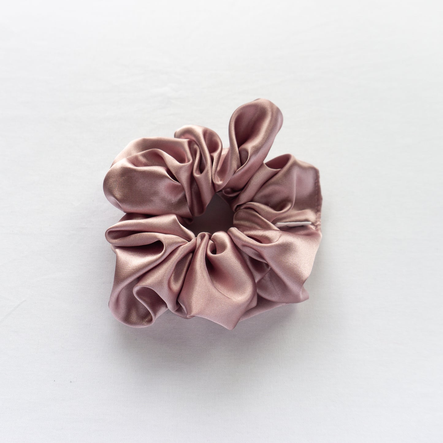 Blush Satin Scrunchie