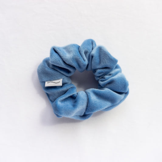 Cornflower Blue Plush Scrunchie