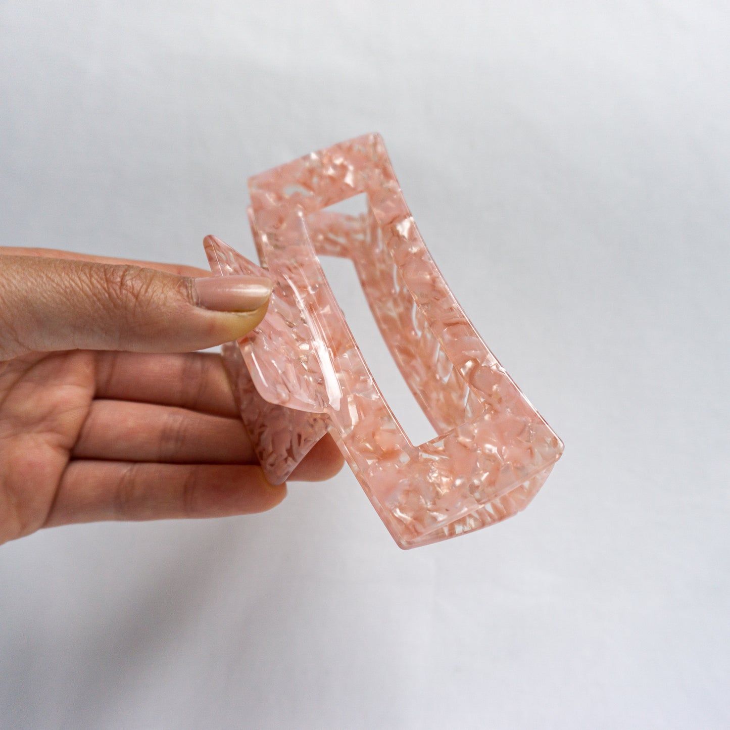 Anastasia Hair Claw - Rose Quartz