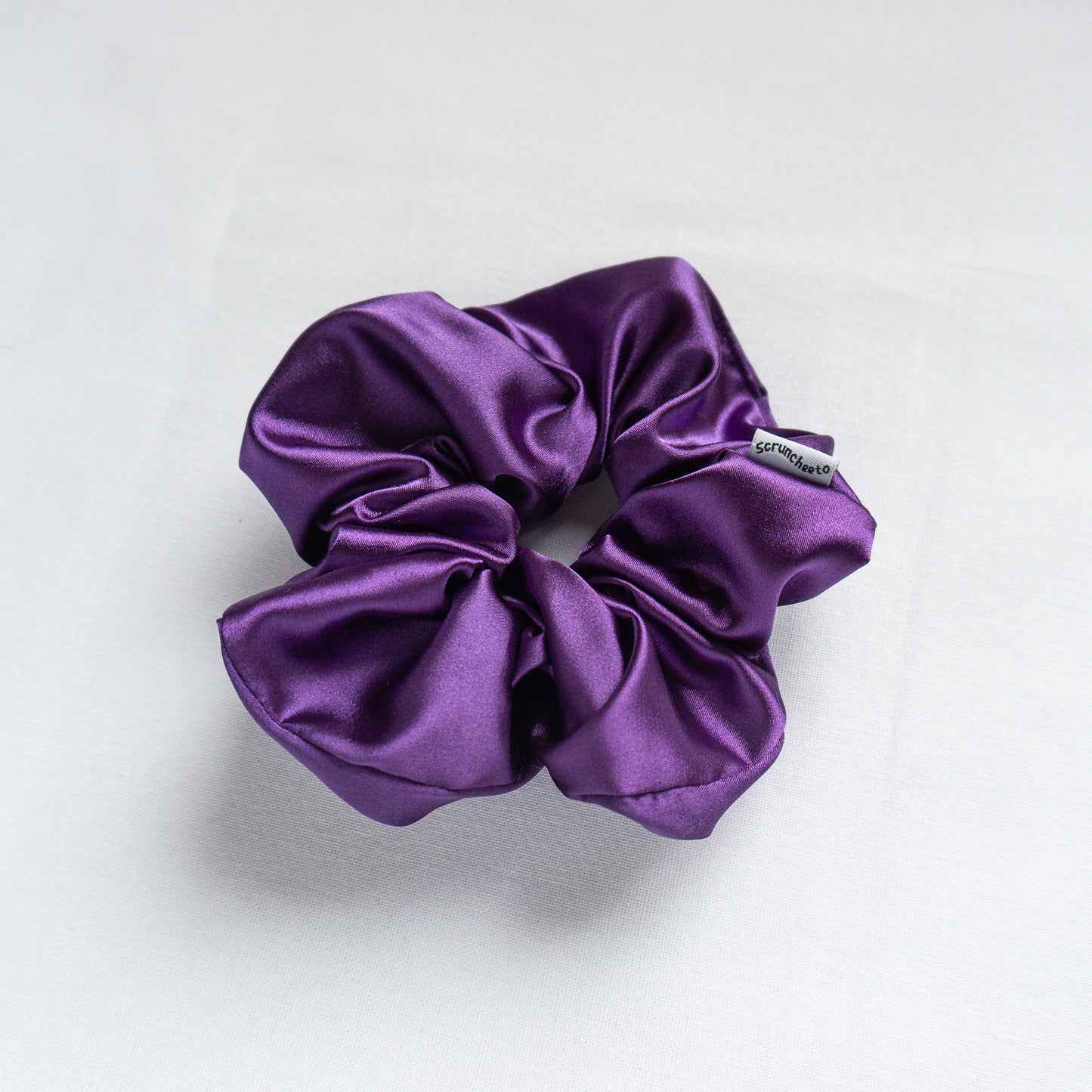 Grape Satin Scrunchie