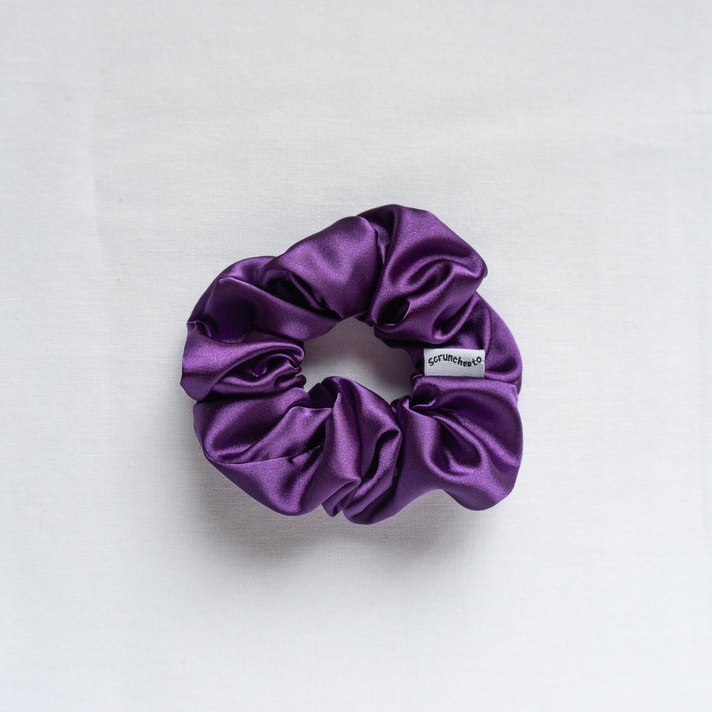 Grape Satin Scrunchie