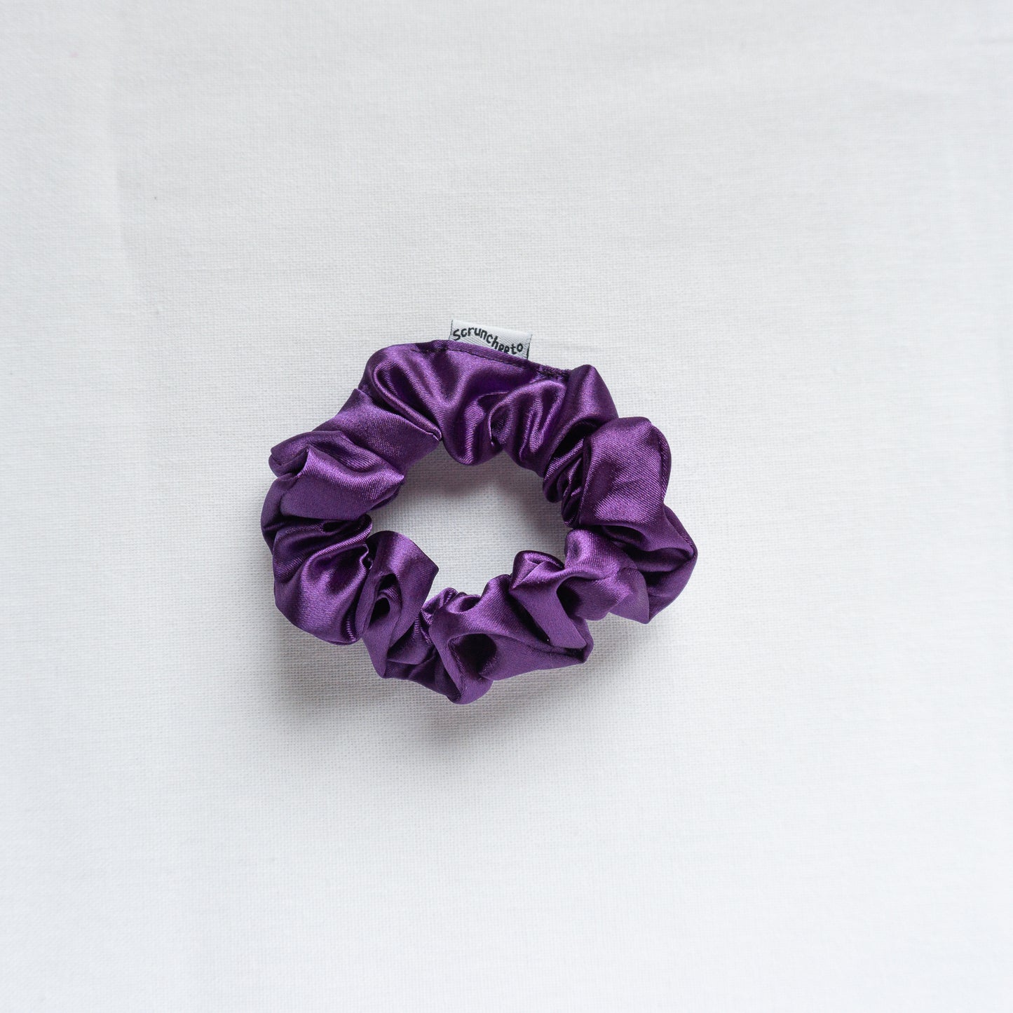 Grape Satin Scrunchie