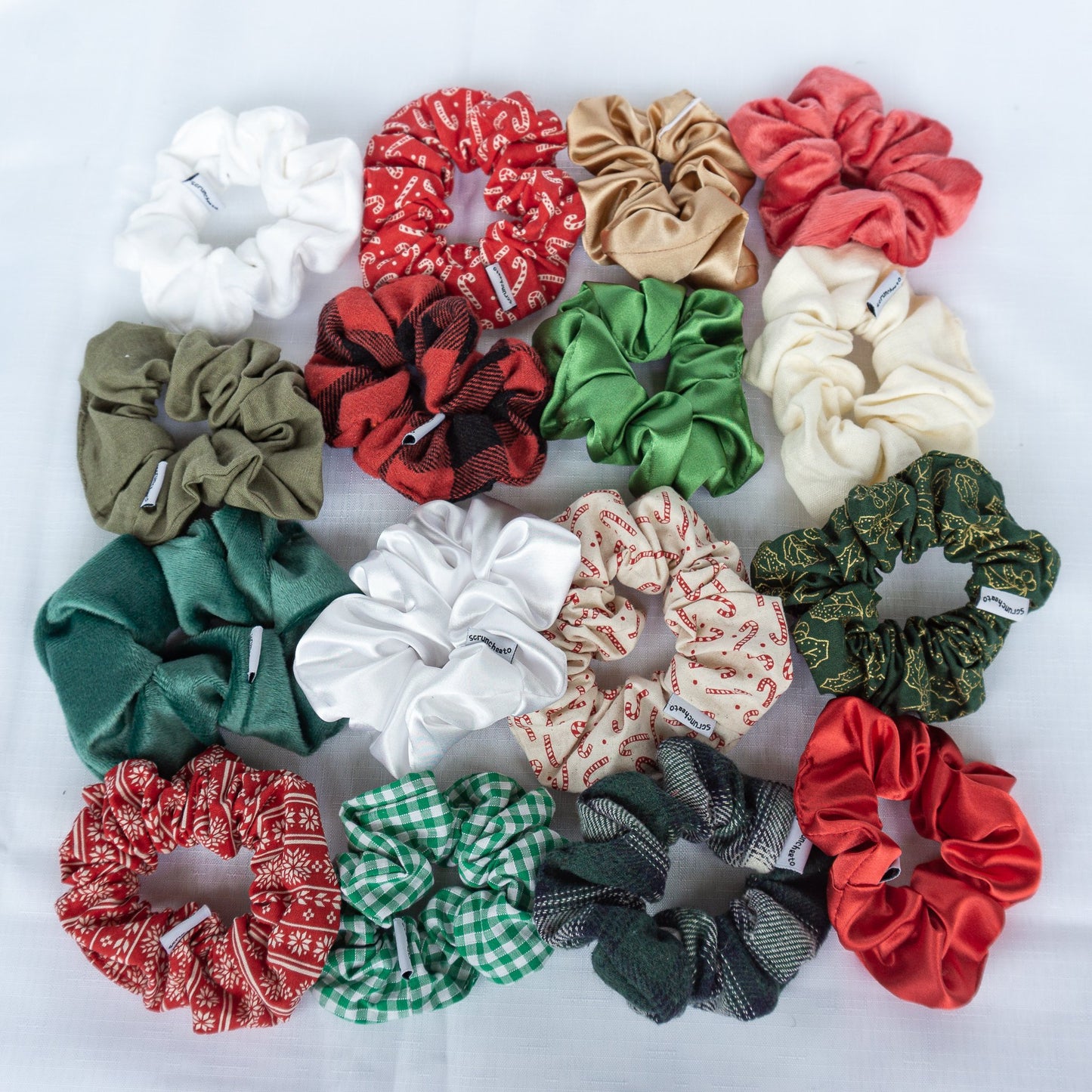 Red Candy Cane Scrunchie