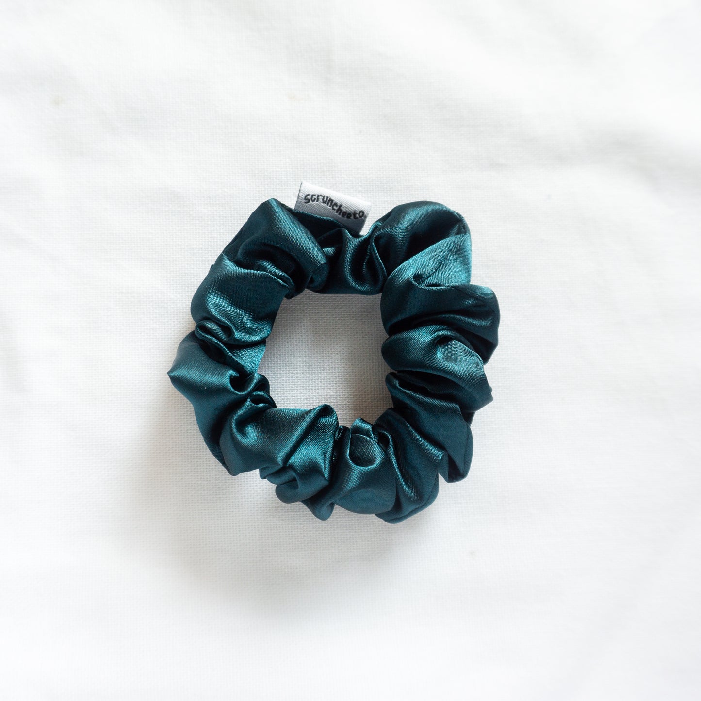 Jade Satin Scrunchie